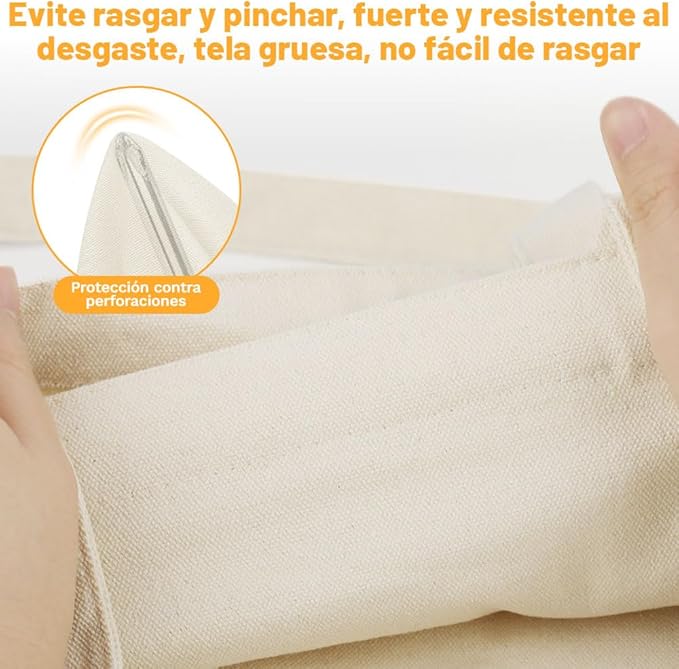 Tote Bag de Manta Cruda 40 X 35 cm, 100 % Algodón