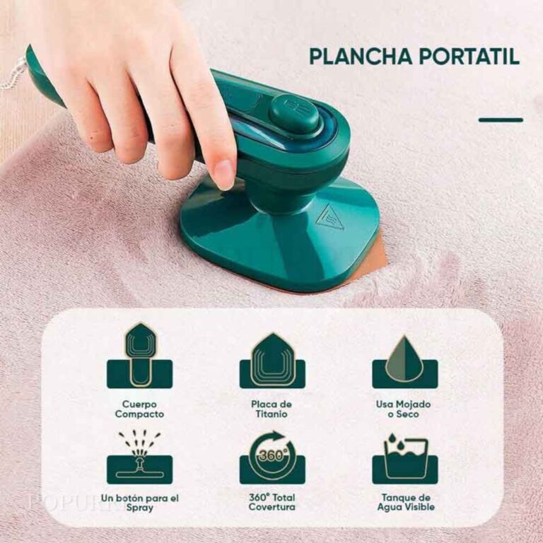 Plancha A Vapor Portatil De Mano